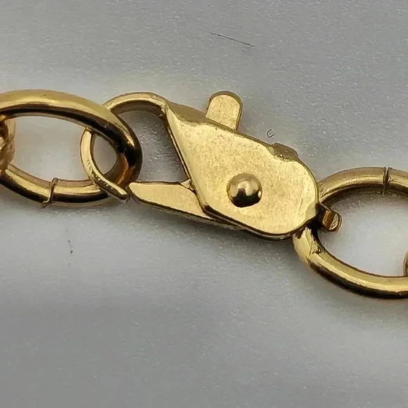 Necklace GOLD TONE Rope 12" 61 Grams - Picture 3 of 5